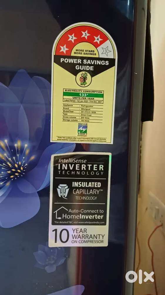 Whirlpool 200L 4-Star Inverter Single Door Refrigerator