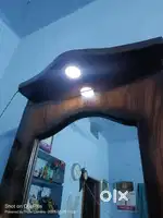 Dressing table with focus light and sitting stool