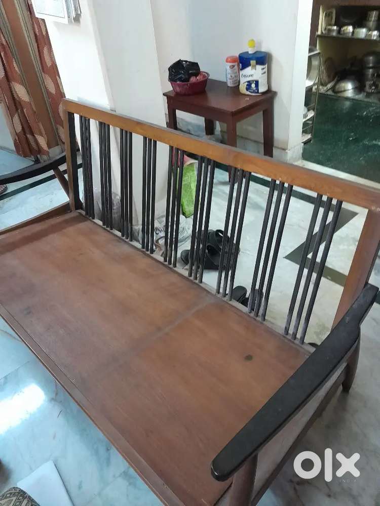 Wooden 3 seater sofa for sale