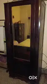 60 yrs old segun wood almirah with belgium mirror