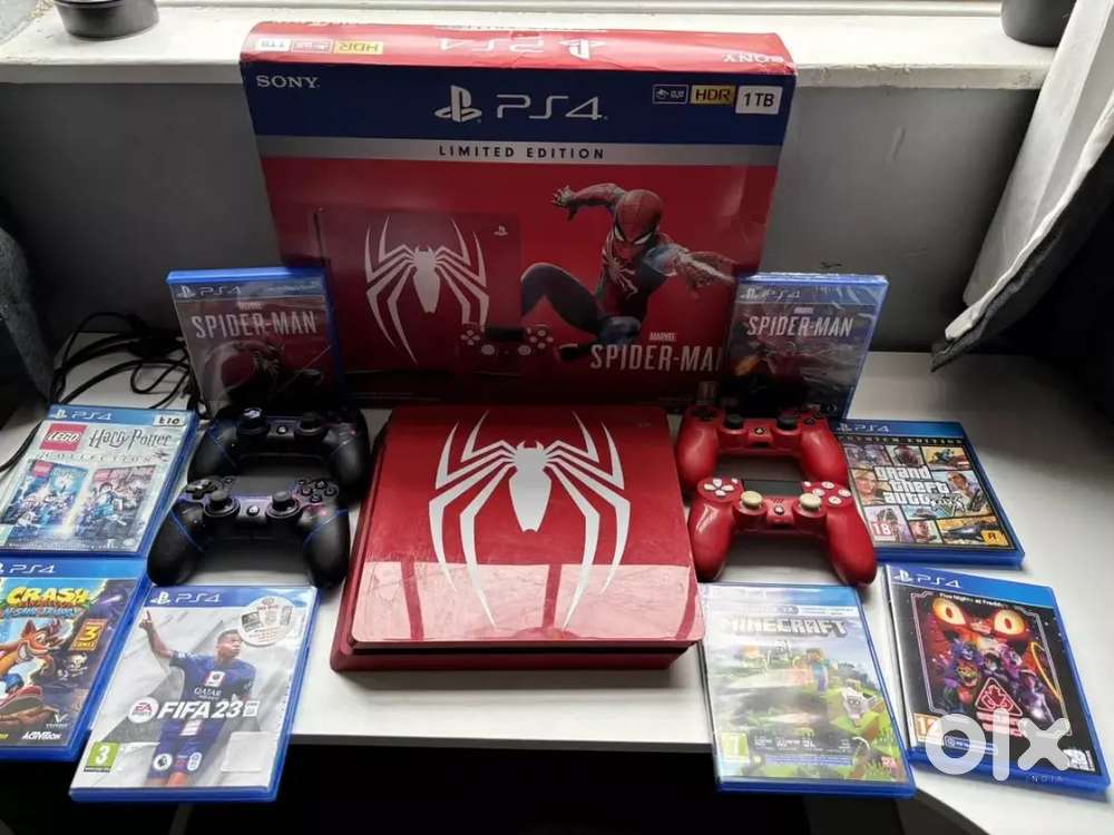 spiderman ps4 console boxed 1TB Bundle