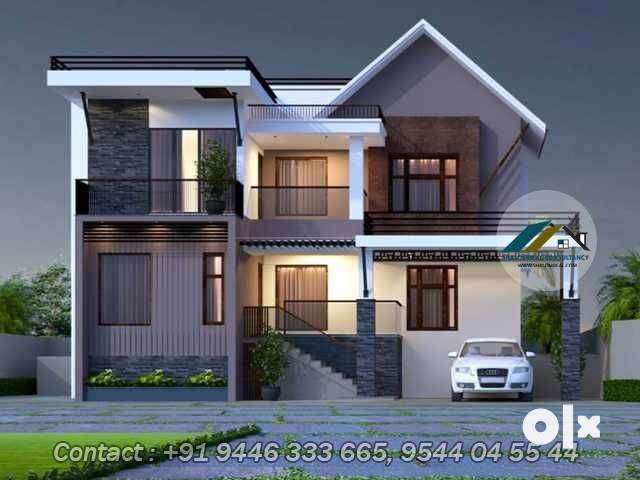 There are four-bedroom villas available in Chevarambalam, Calicut