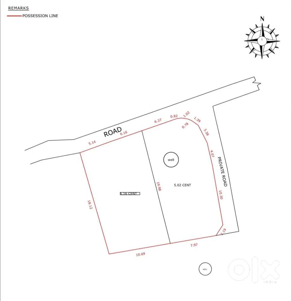 5.15, 5.02 Residencial plot chevayoor