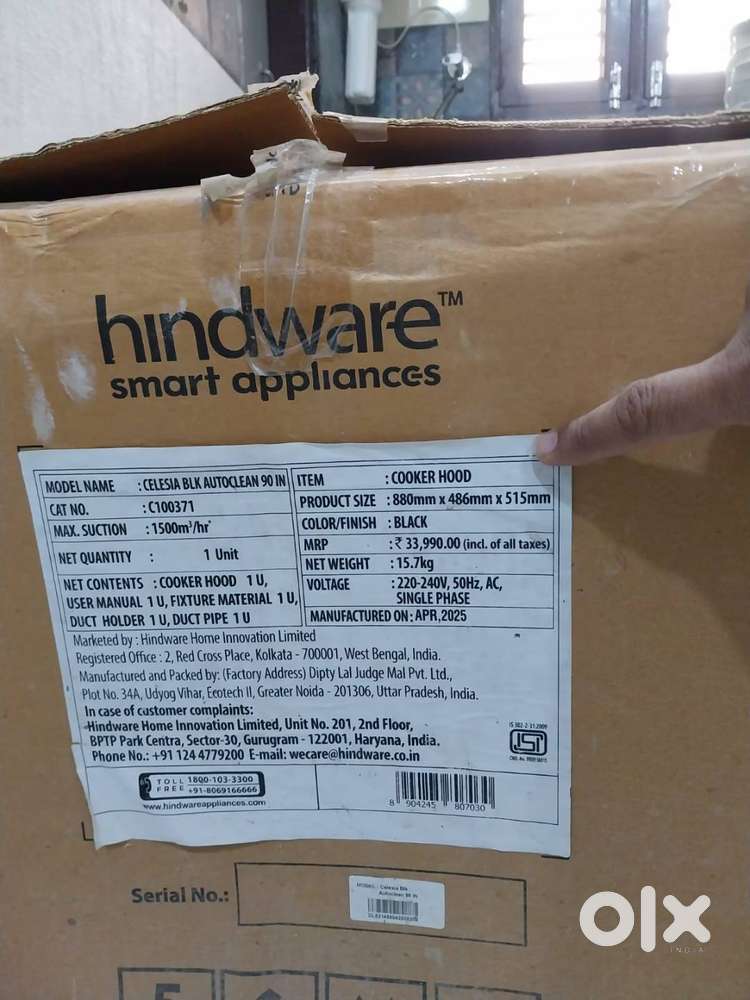 Brand New Kitchen Chimney available (Hindware Brand)