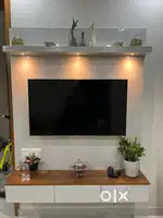 Wooden TV Panel- White