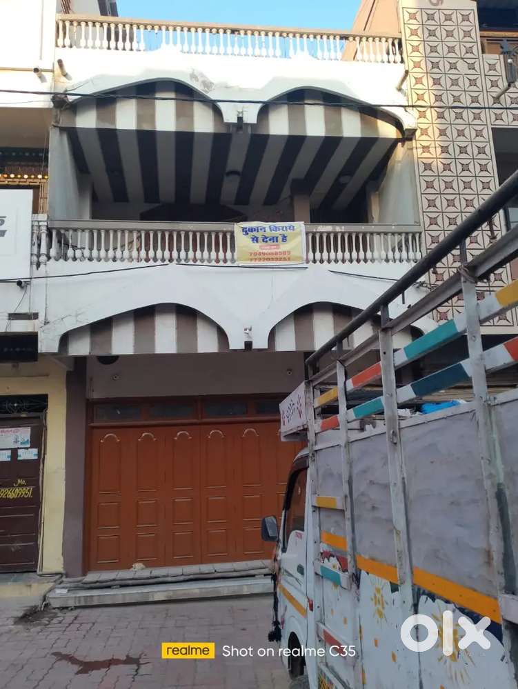 3 floor House for sell with shop area bazar chowk sawer dist. Indore