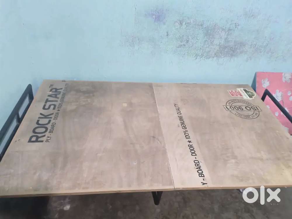 Bed, double bed, folding, plywood bed,