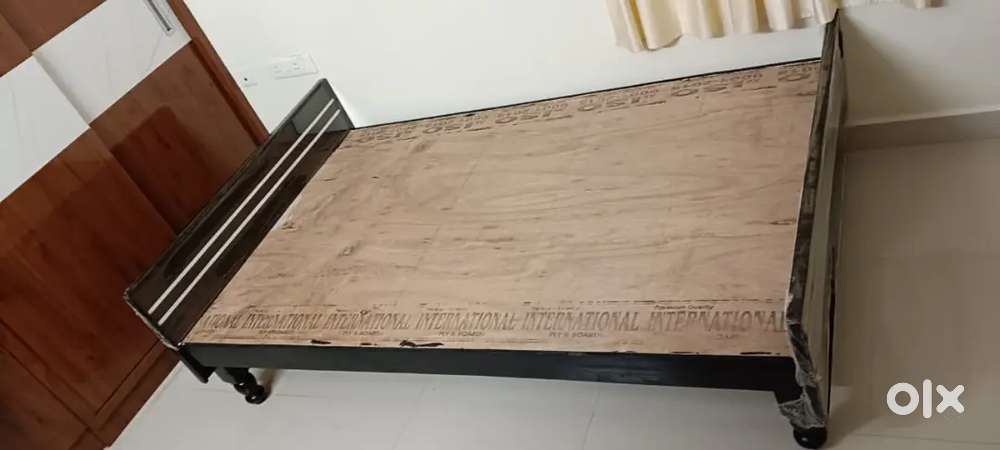Bed cot double brand new in workshop godown hardwood direct factory