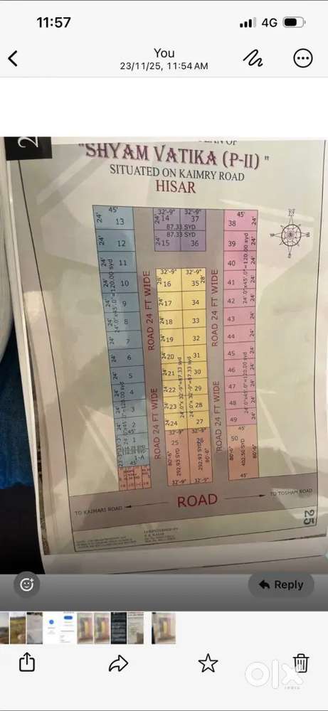 33 feet, road , kmari road , plot number 38,