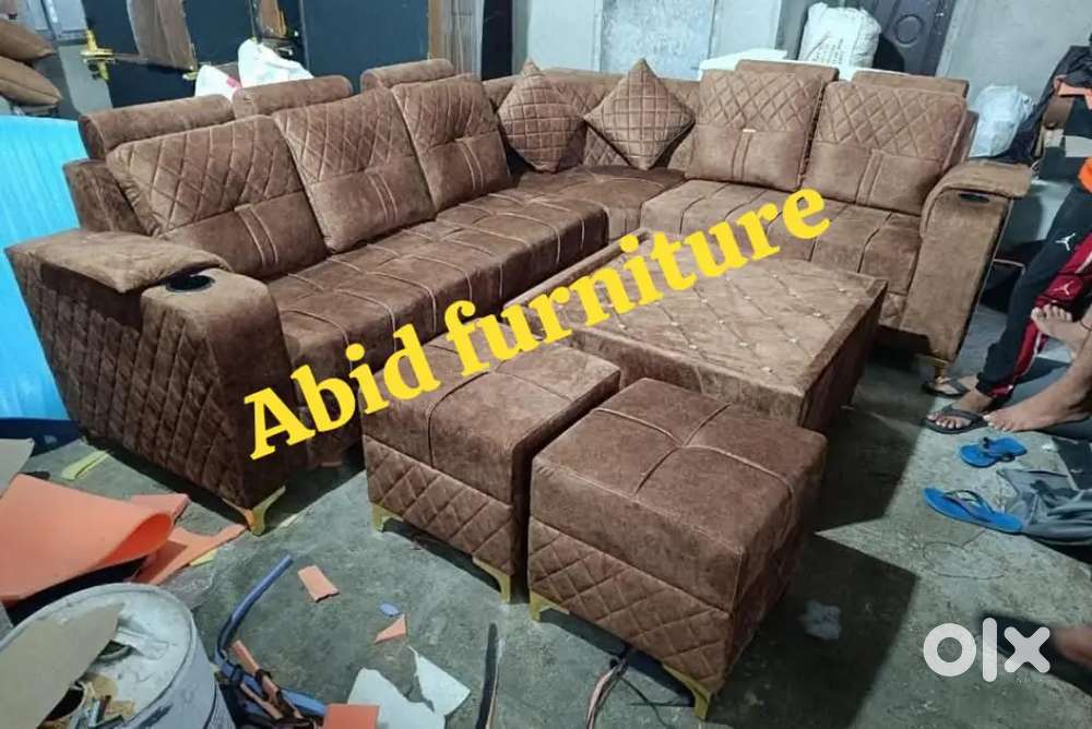 unique design l shape corner sofa set 3 year warranty mm 785