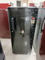 Whirlpool black single door