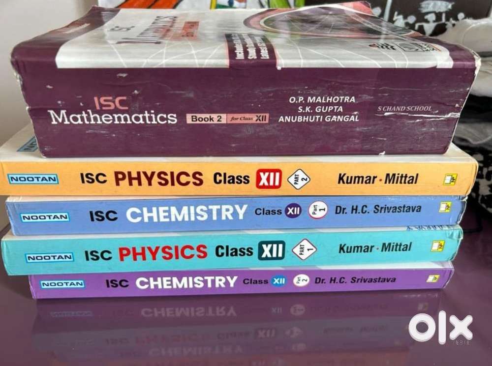 ISC textbooks for physics, chemistry and maths
