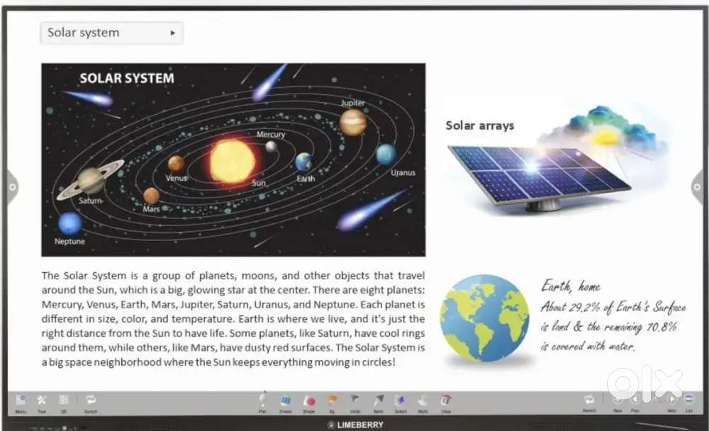 Interactive panel for sale