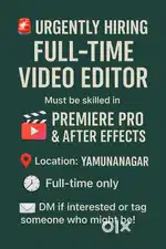 Video editor , graphic designer