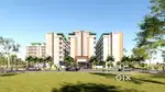 3bhk low rise Gated society with club swimming pool gym temple park in
