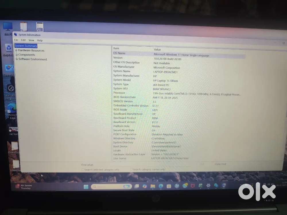 HP laptop  15-fd0xxx