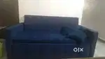 Sofa cum bed , 2 puffy and 2 wooden chair