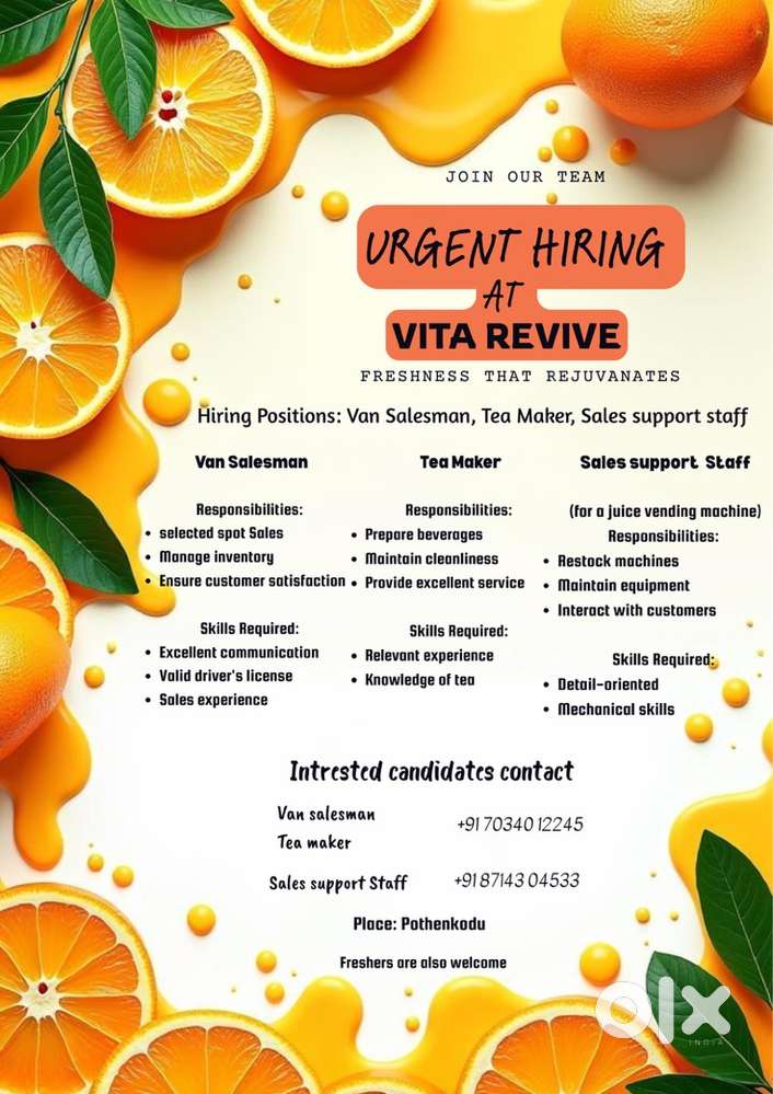 Urgent Hiring Need some candidates