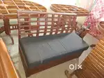 GRILL TEAK WOOD .( setty seat  cover free)