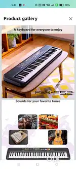 Yamaha keyboard psr f52 brand new