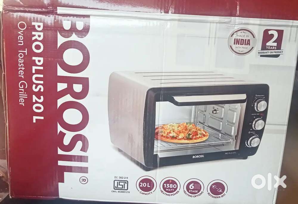 BOROSIL PRO PLUS 20L OVEN TOASTER GRILLER