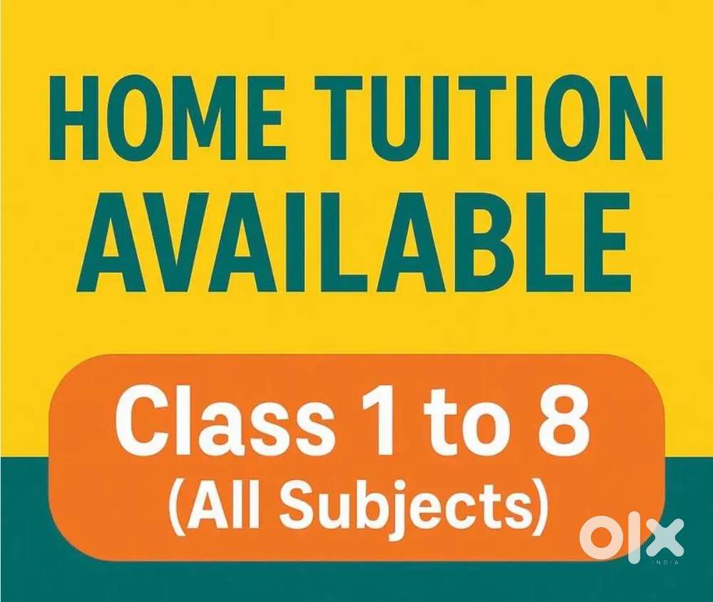 Home tutor for class lkg to 8th( chse,cbse )