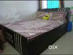 Double bed with storage and matress only