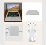 Just New Macbook Air with FREE AirPods 2nd Gen with all accessories.