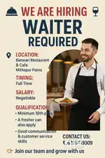 Waiter for Restrurant