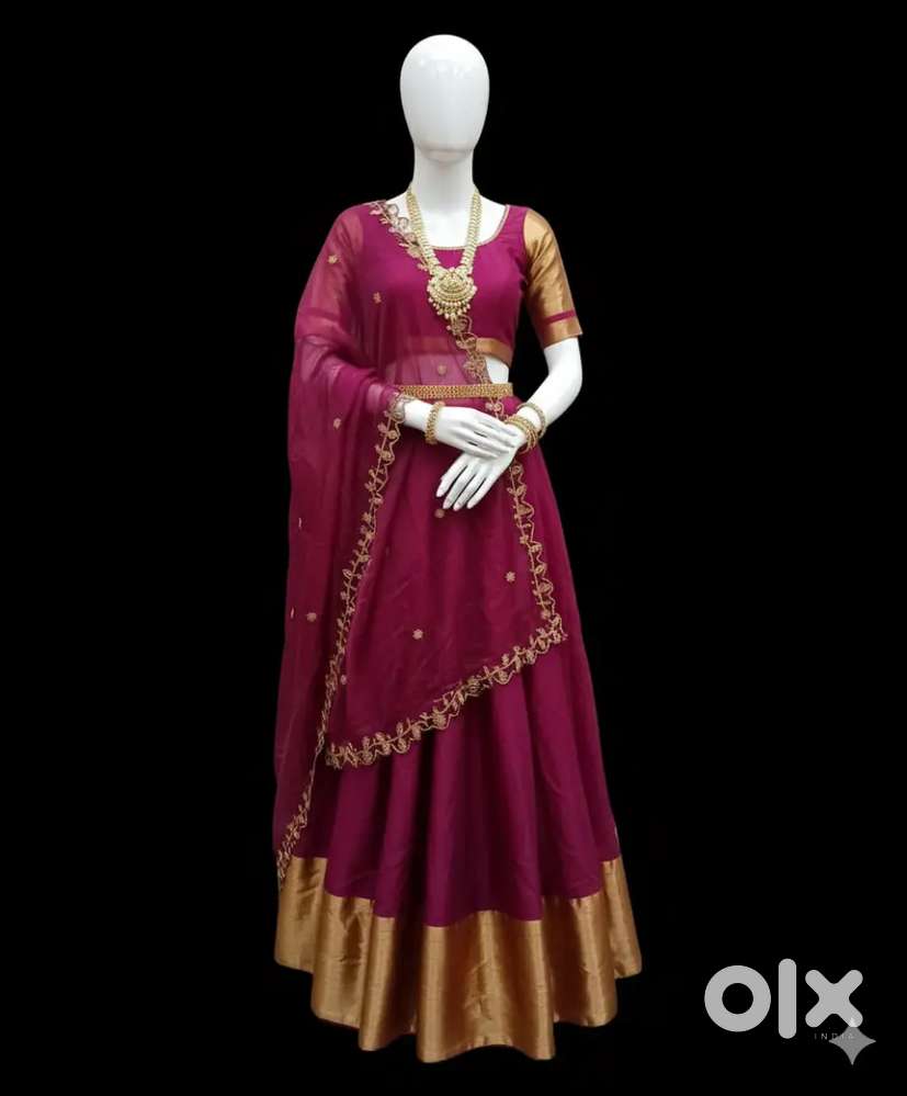 Lehenga and blouse and adni