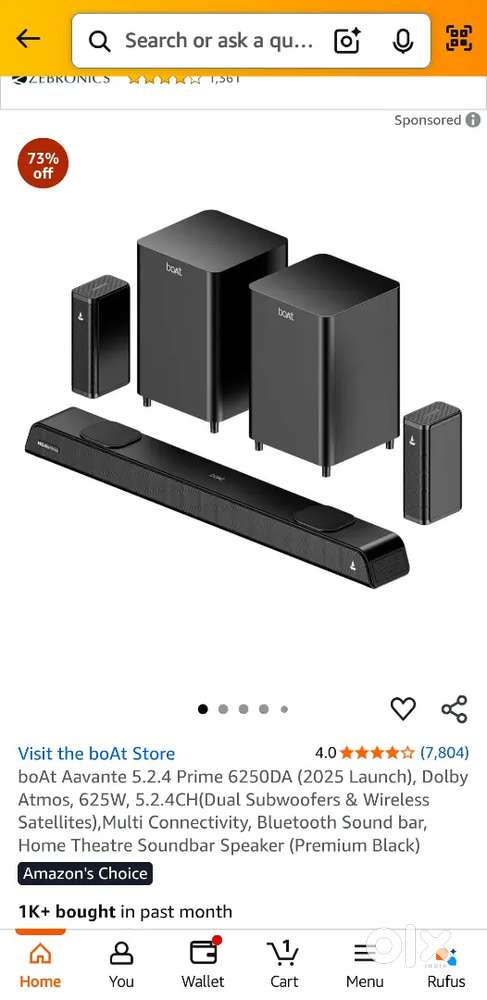 Boat Avante prime 6250DA Dolby Atmos