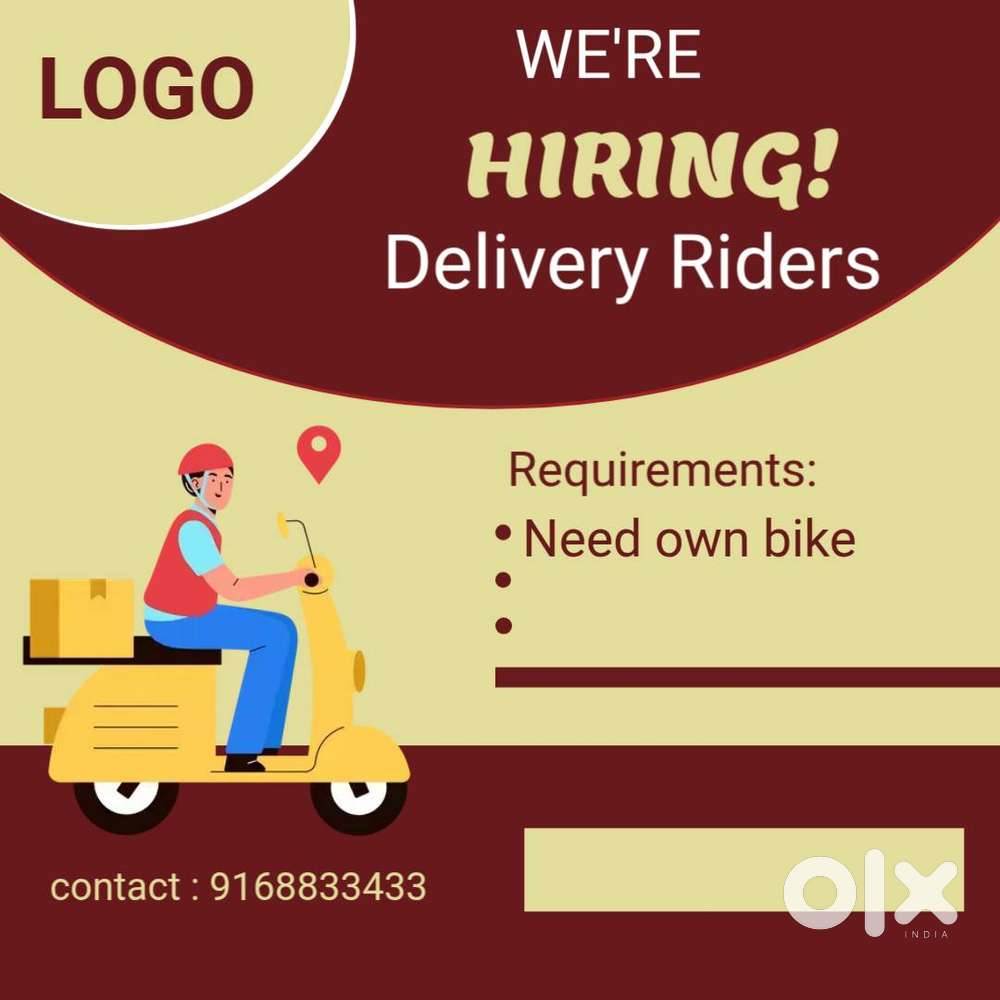 Need Delivery boy for laundry service