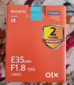 Sony Prime lens 35mm