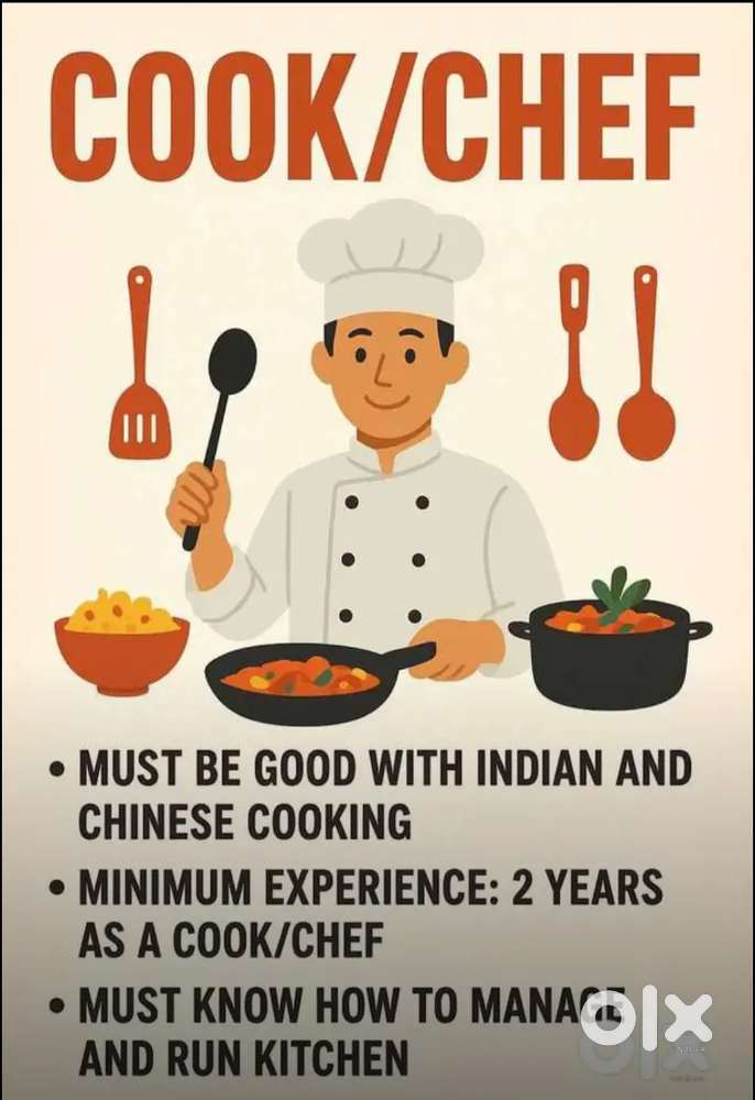 URGENT  REQUIREMENT : FAST FOOD COOK