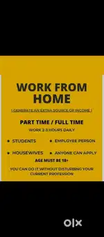 Work from home so smart phone and batter internet connection