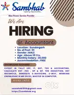Senior Accountant Job in Sundargarh Odisha