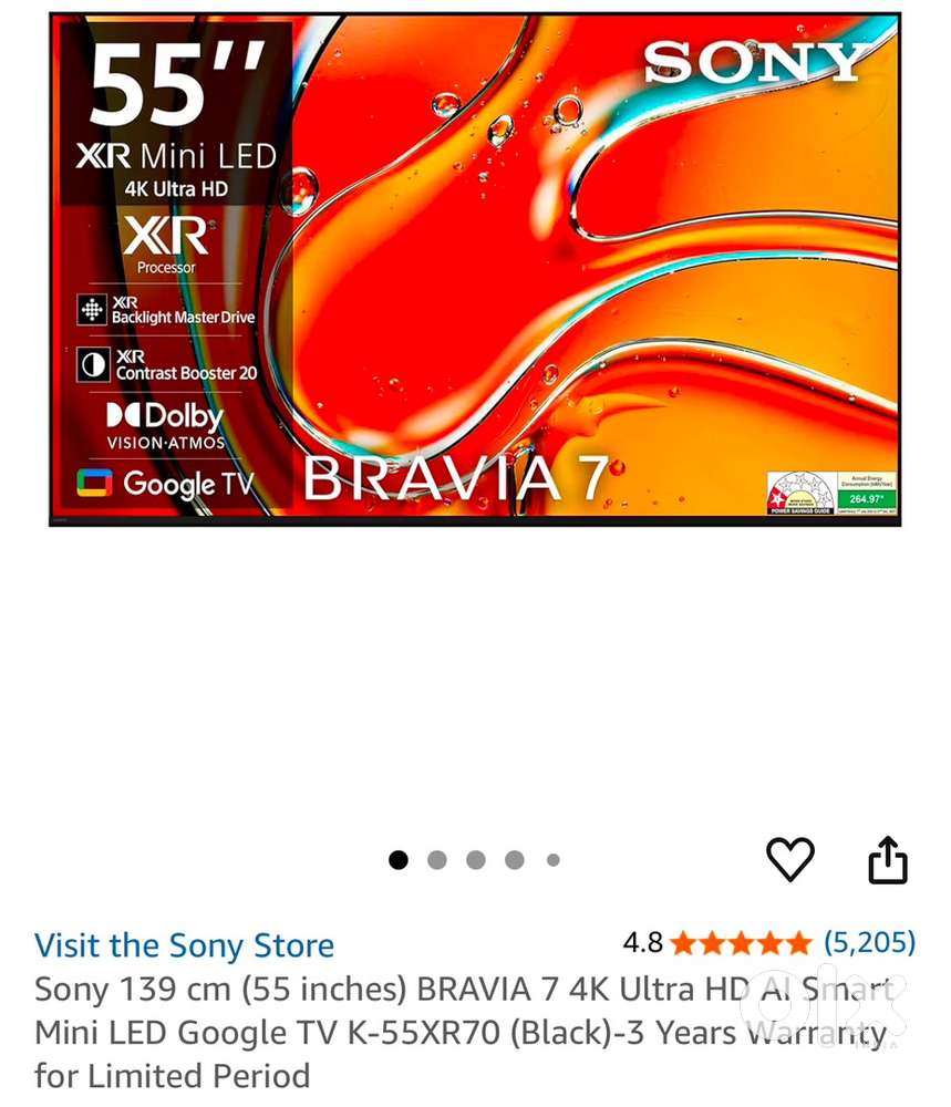 Sony bravia 7 55inch