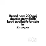 A double story 6bhk independent house available for sale in Zirakpur