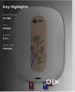 Geyser 5liter for sale new  pack