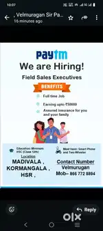 Paytm sarvice tem
