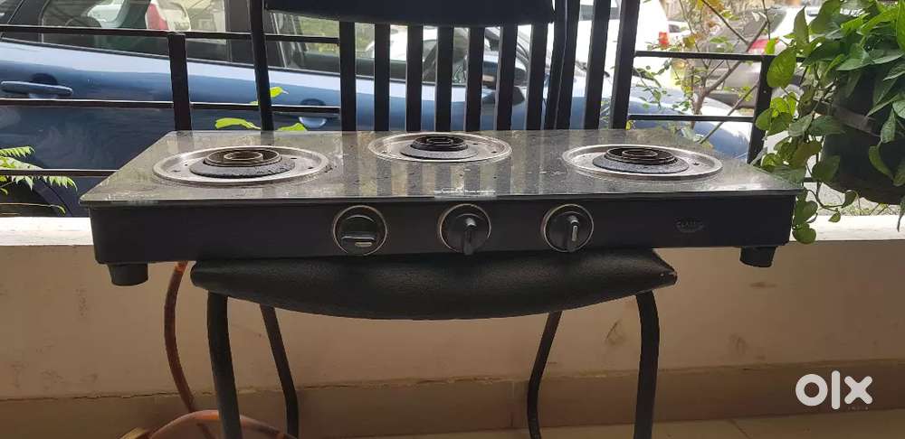 Sunflame classic glass 3burner stove