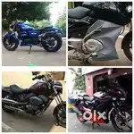 All new modify accessories second parts bikes seling RjY Anand regency