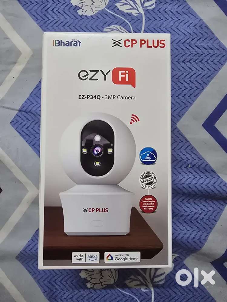 Wifi camera CP PLUS, Free 64gb sd card
