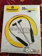 OSmart Neckband 
Extra Bass Headphone clean & balanced Acoustics sound