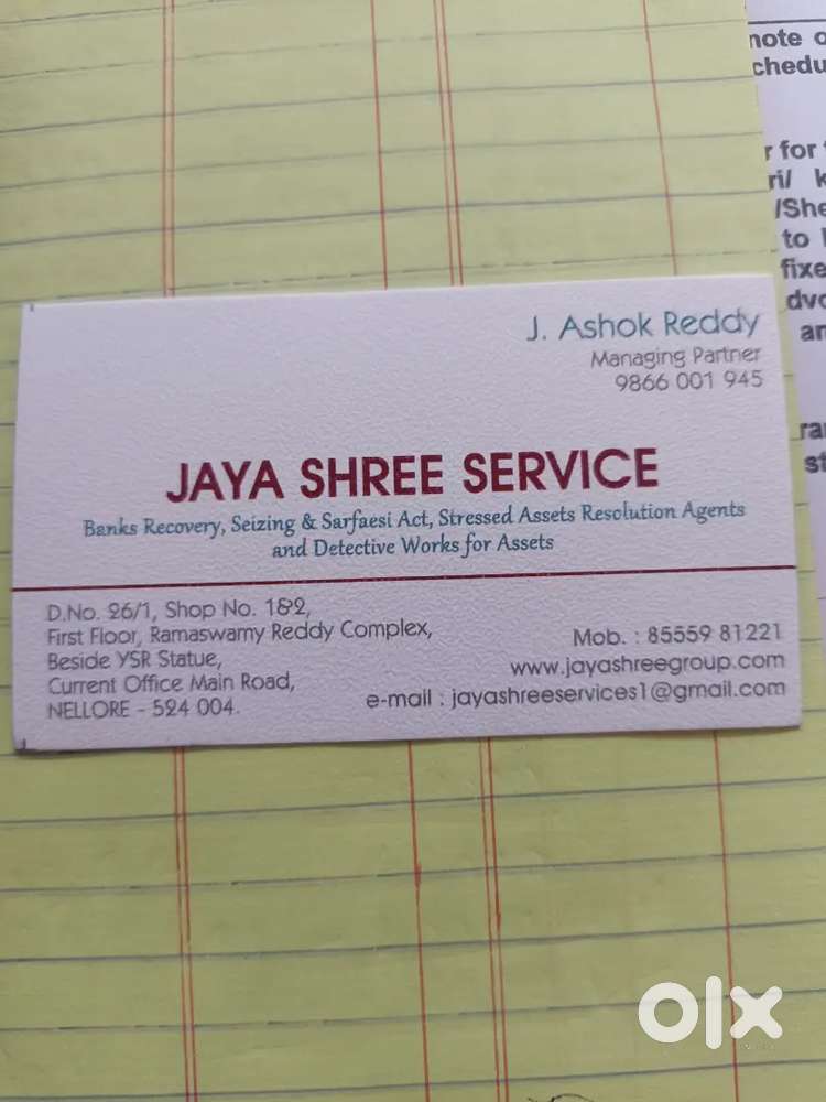 Recovery excutive in guntur through bank recovery agency