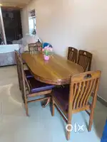 Teak Wood 6 seater dining table