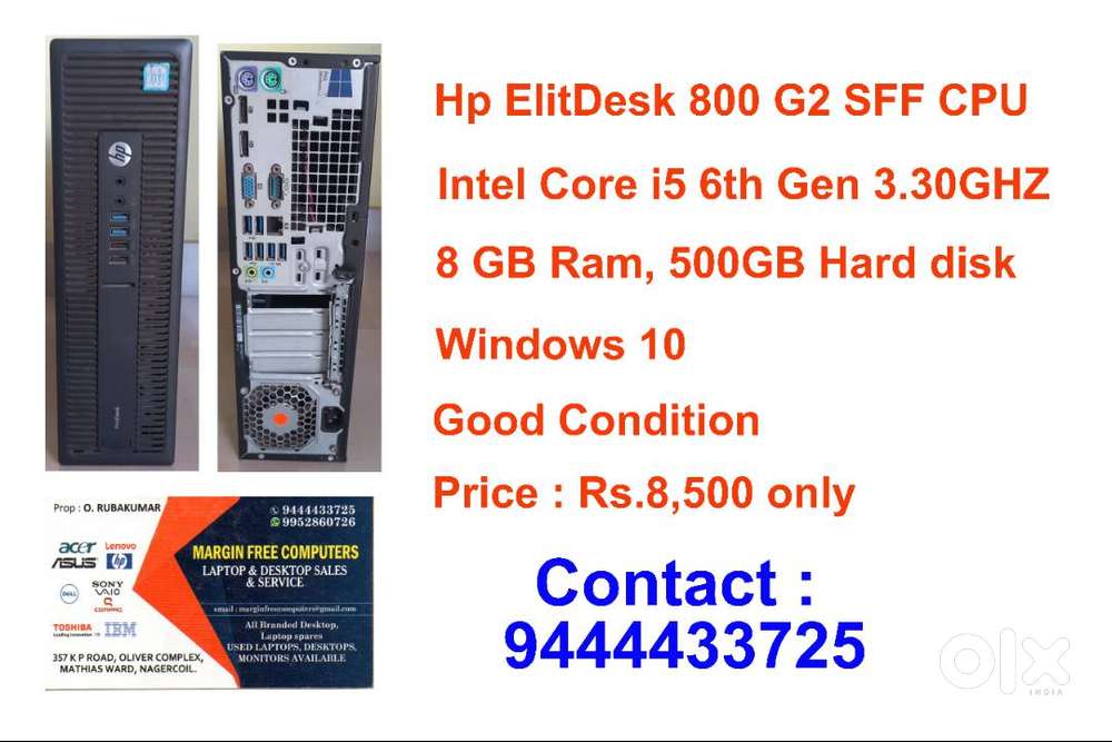 Hp Elitedesk 800G2 SFF CPU in Good Condition