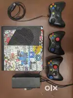 X box 360 with 1 wireless aur 2 wire vale remot hai 60 games