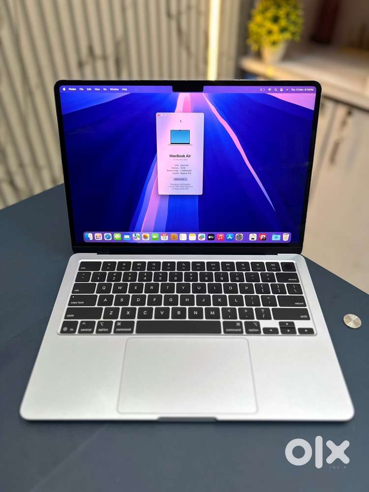 Apple MacBook M4 Air A3240, 16/256 Gb Sky Blue In Apple Warranty Jul26