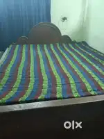 Segun wood bed large size with Gaddi.
